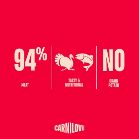 Супер премиум лиофилизирано лакомство за кучета Carnilove Turkey & Salmon Freeze Dried Snack  с пуешко месо и сьомга  60 г